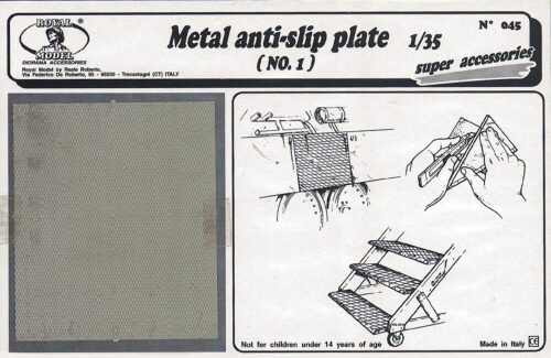 Royal Model RM045 Metal anti-slip plate n.1