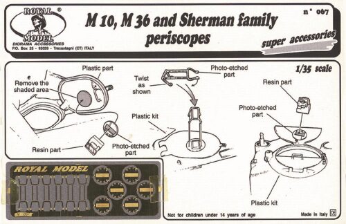 Royal Model RM067 Sherman family periscopes