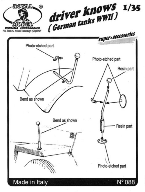 Royal Model RM088 Driver knows German tanks