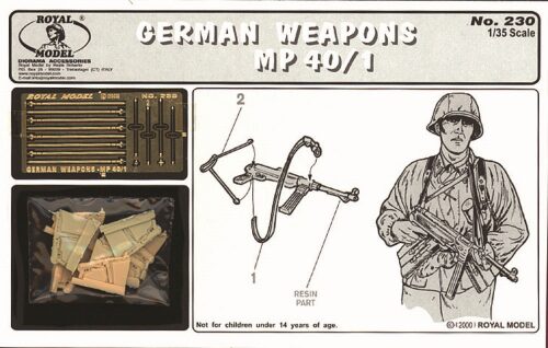 Royal Model RM230 German weapons-MP40/1 (1/35 scale)