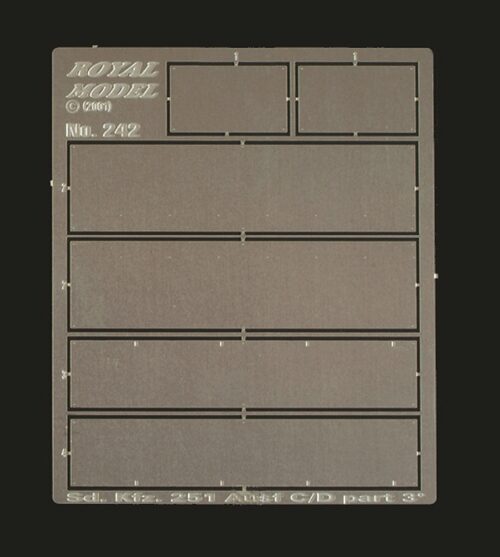 Royal Model RM242 Sd. 251 C/D Interior Armour Plates (for Tamiya kit)