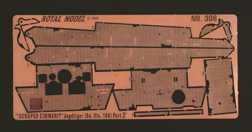 Royal Model RM308 Scraped Zimmerit Jagdtiger Part 2 (for Dragon kit)