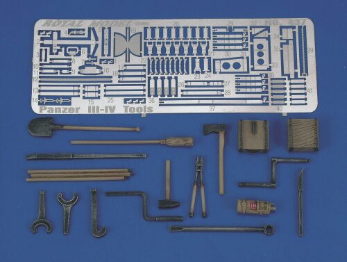 Royal Model RM437 Pz. III-IV Tools & Holders-WWII