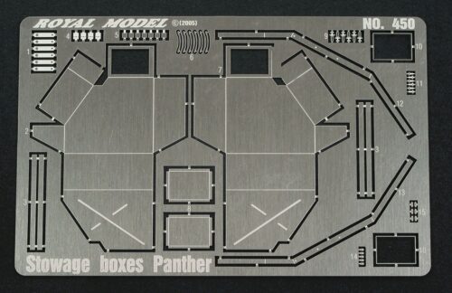 Royal Model RM450 Stowage Boxes Panther & Jagdpanther