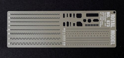 Royal Model RM673 Templates set stencils (Airplanes