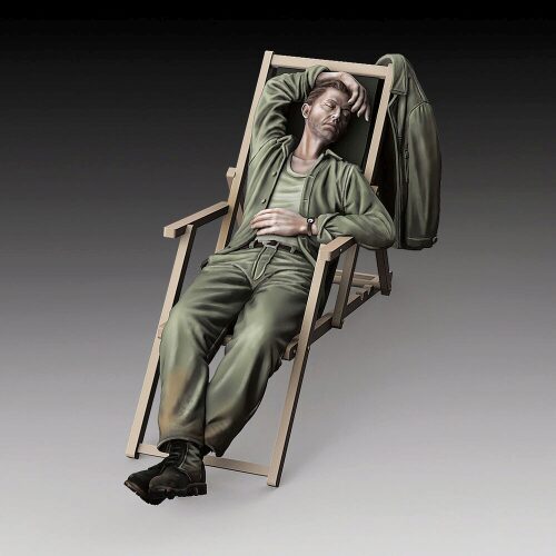 Royal Model RM871 U.S. soldier who sleeps - WWII