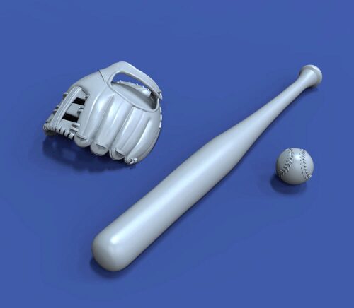 Royal Model RM1019 Baseball accessories set 3D printed