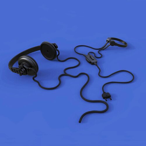 Royal Model RM1094 German tanker head phones set-WWII  3D printed