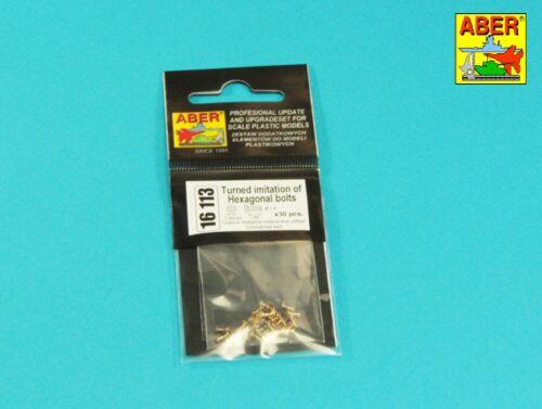 Aber Models 16 113 Turned Hexagonal bolts (1,34x1,60mm) x 30 pcs.