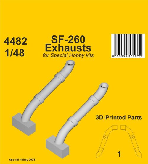 CMK 129-4482 SF-260 Exhausts  / for SH kits