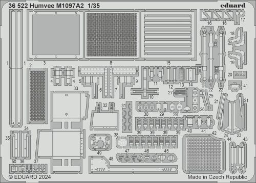 Eduard Accessories 36522 Humvee M1097A2  ICM