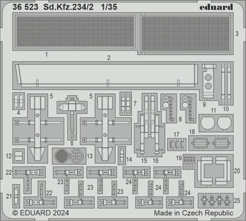 Eduard Accessories 36523 Sd.Kfz.234/2  MINIART