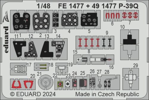 Eduard Accessories FE1477 P-39Q  ARMA HOBBY