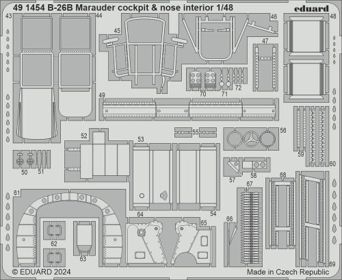 Eduard Accessories BIG49421 B-26B Marauder PART I  ICM