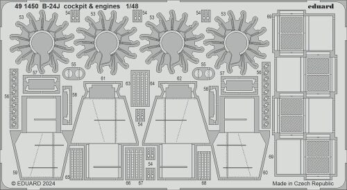 Eduard Accessories BIG49423 B-24J PART I  HOBBY BOSS