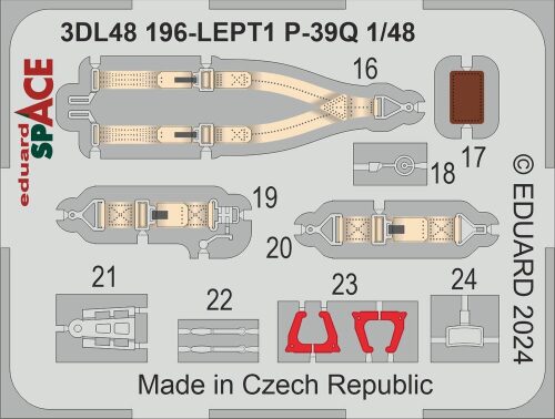 Eduard Accessories 3DL48196 P-39Q SPACE  ARMA HOBBY