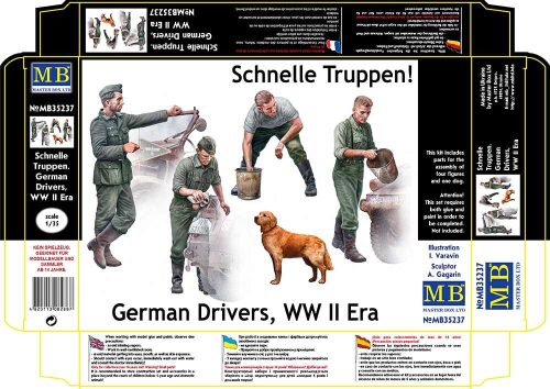 Master Box Ltd. 35237 Schnelle Truppen. German Drivers, WW II Era