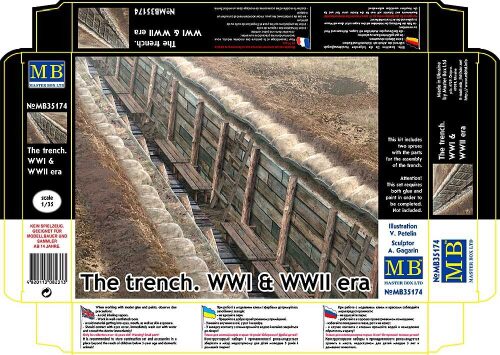 Master Box Ltd. 35174 The trench. WWI & WWII era