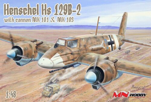 MN-Hobby 48MN002 Henschel Hs- 129B-2 with cannon MK 101& MK103