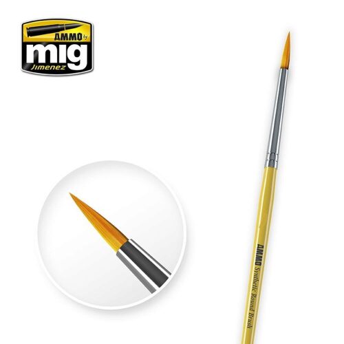 Ammo AMIG8586 12 Synthetic Quarter Round Brush