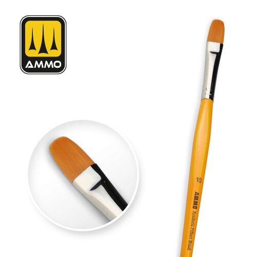 Ammo AMIG8589 10 Synthetic Filbert Brush with T-Handle