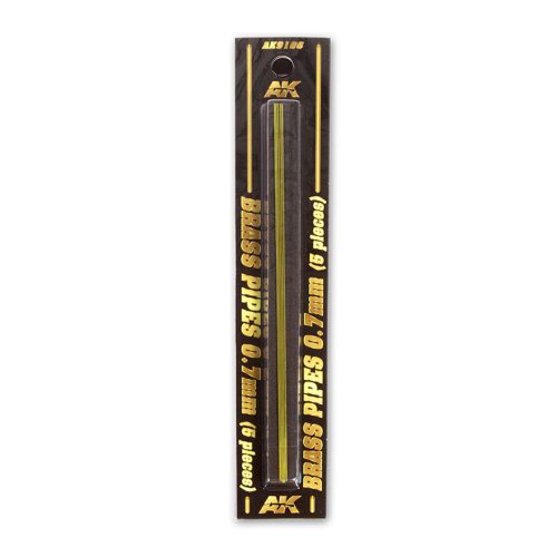 AK Interactive AK9106 BRASS PIPES 0,7mm, 5 units