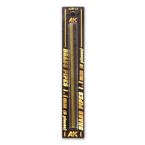 AK Interactive AK9110 BRASS PIPES 1,1mm, 5 units