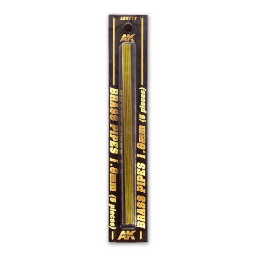 AK Interactive AK9117 BRASS PIPES 1,8mm, 5 units