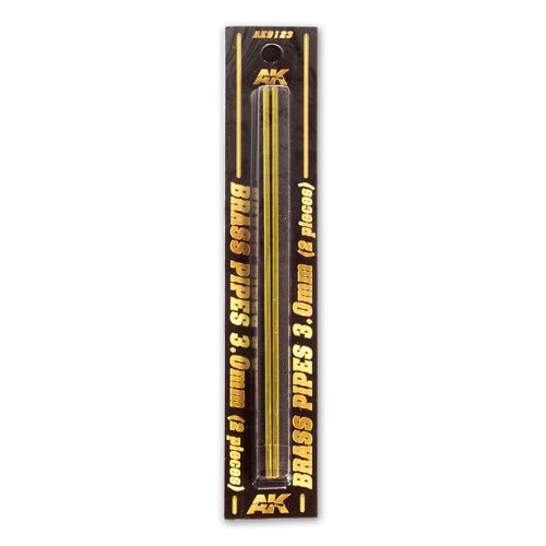 AK Interactive AK9123 BRASS PIPES 3,0mm, 2 units