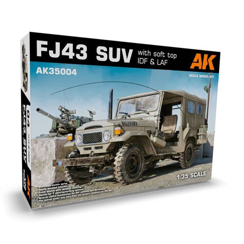 AK Interactive AK35004 FJ43 SUV with Soft top IDF & LAF