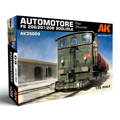 AK Interactive AK35009 AUTOMOTORE FS 206/207/208 SOGLIOLA RAIL SHUNTER 1/35