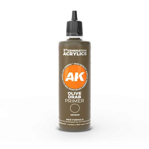 AK Interactive AK11249 3rd gen. Olive drab surface Primer 100 ml