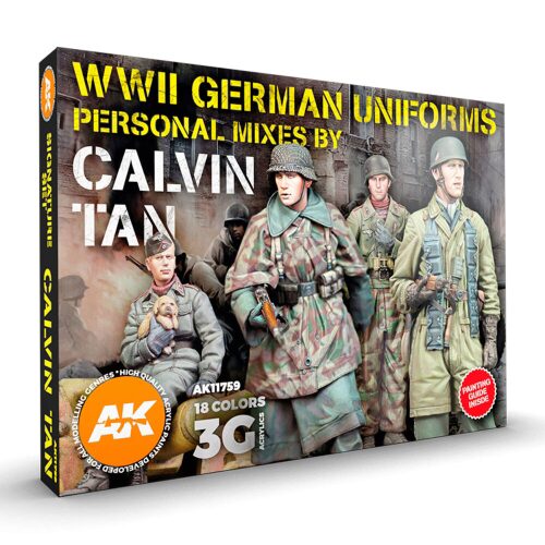 AK Interactive AK11759 WWII GERMAN UNIFORMS - SIGNATURE SET BY CALVIN TAN