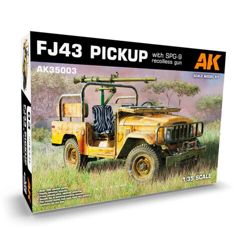 AK Interactive AK35003 FJ43 Pickup with SPG-9.  RECOILLESS GUN