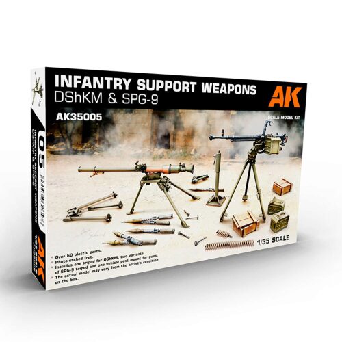 AK Interactive AK35005 Infantry Support Weapon Set 1: DShKM & SPG-9