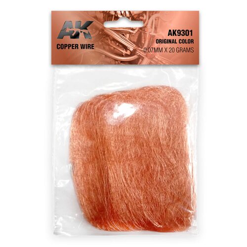 AK Interactive AK9301 Copper Wire 0.07mm x 20 grams ORIGINAL COLOR