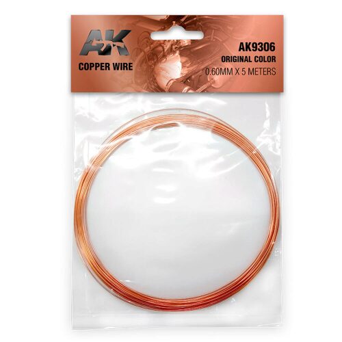 AK Interactive AK9306 Copper Wire 0.60mm x 5 meters ORIGINAL COLOR