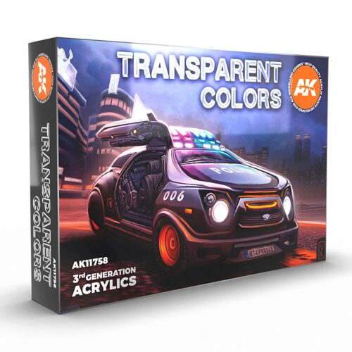 AK Interactive AK11758 TRANSPARENT COLORS SET 3G