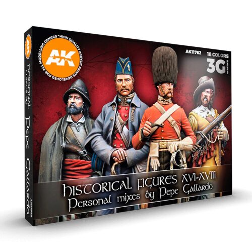 AK Interactive AK11762 HYSTORICAL FIGURES S. XVI-XVIII SIGNATURE SET BY PEPE GALLARDO