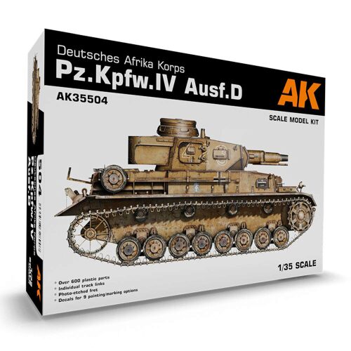 AK Interactive AK35504 Pz.Kpfw.IV Ausf.D Deutsche Afrkia Korps