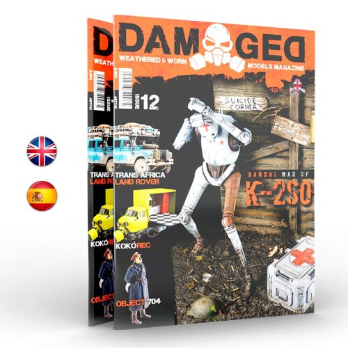 AK Interactive ABT742 DAMAGED, Worn and Weathered Models Magazine - 12 (English)