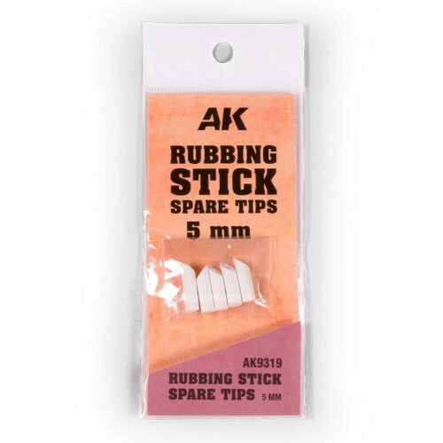 AK Interactive AK9319 RUBBING STICK SPARE TIPS 5 MM