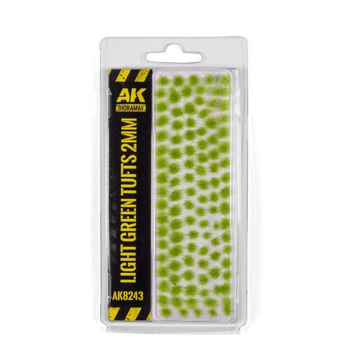 AK Interactive AK8243 LIGHT GREEN TUFTS 2MM