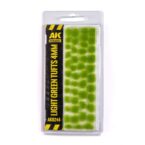 AK Interactive AK8244 LIGHT GREEN TUFTS 4MM