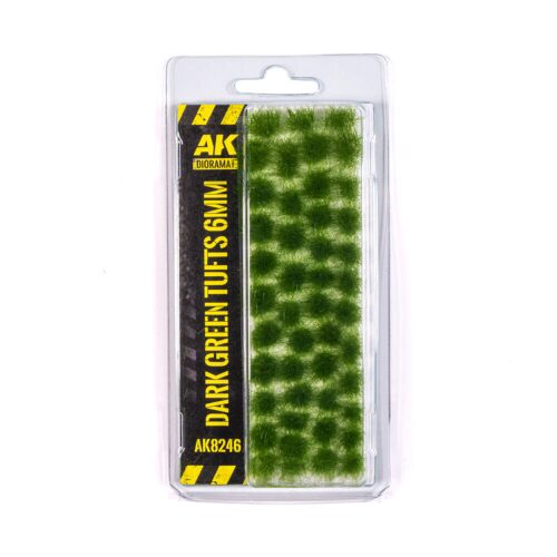 AK Interactive AK8246 DARK GREEN TUFTS 6MM