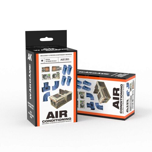 AK Interactive AK1351 AIR CONDITIONING SET WARGAME (RESIN 30-35MM)