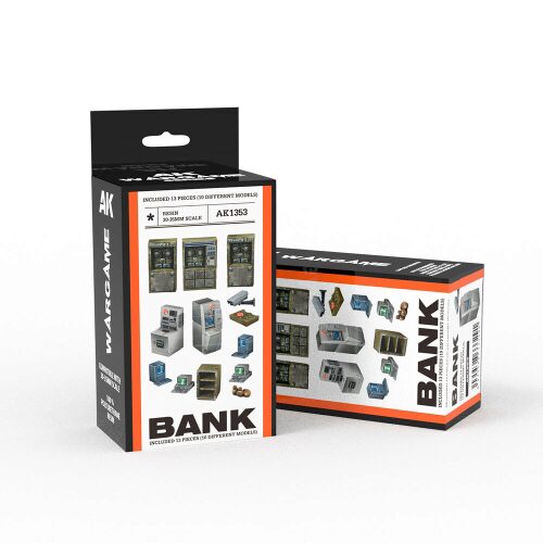 AK Interactive AK1353 BANK SET WARGAME (RESIN 30-35MM)