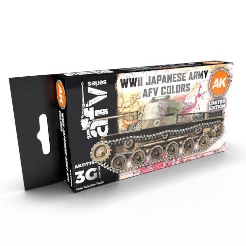 AK Interactive AK11774 WWII Japanese Army AFV Colors SET 3G