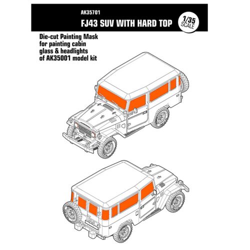 AK Interactive AK35701 Die-cut Painting Mask (for AK35001)