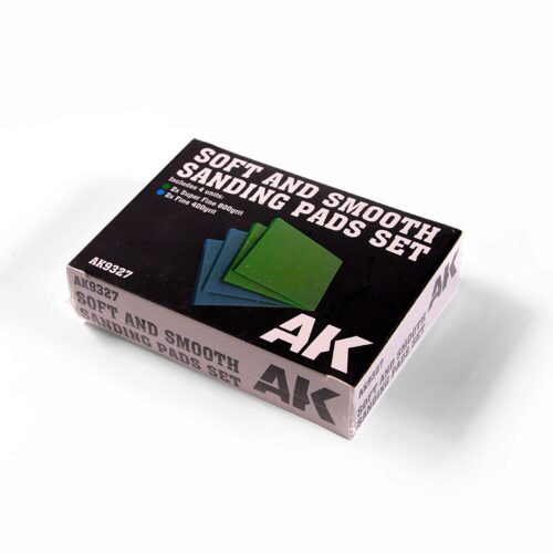 AK Interactive AK9327 Soft and Smooth Sponge Sandpaper SET 4 units